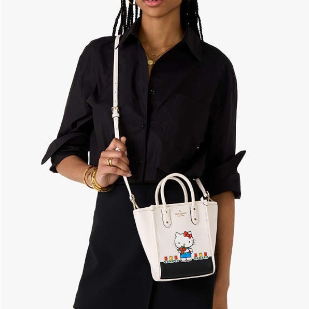 kate spade NWT! Hello Kitty X Ella Mini Tote - Picture 3 of 14